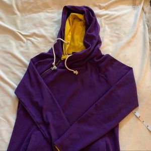 & Ave Purple and Gold Double Hoodie